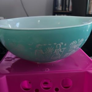 Blue baking bowl